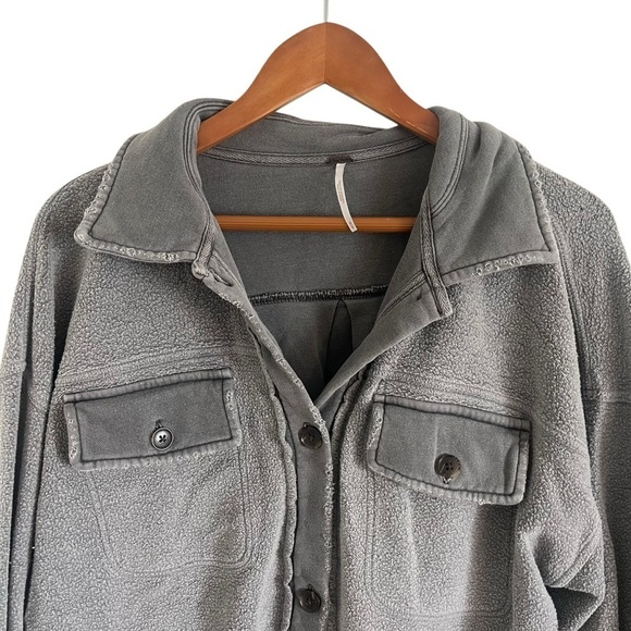 FREE PEOPLE Ruby Jacket Oversized Shirt Shacket - Picture 4 of 10